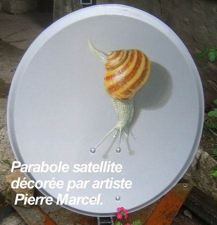 art on satellite dish